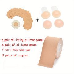 Invisible Lingerie Accessories Set Nipple Pasties & Bodytape
