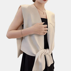 Green Elastic Wrap Vest Sleeveless Shawl for Women