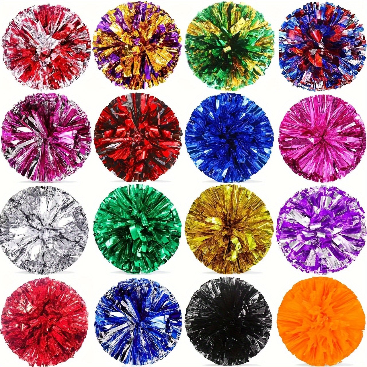 Waterproof Cheerleading Poms with Soft PVC Handle