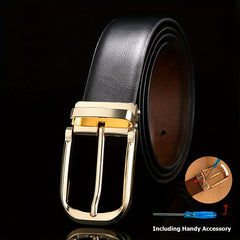 Men's PU Leather Business Belt for Jeans Pants