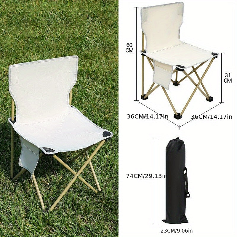 Portable Outdoor Folding Chair for Camping Fishing and Barbecue