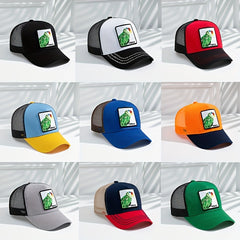 Parrot Patch Baseball Cap Mesh Trucker Hat Adjustable Sunscreen Dad Hats