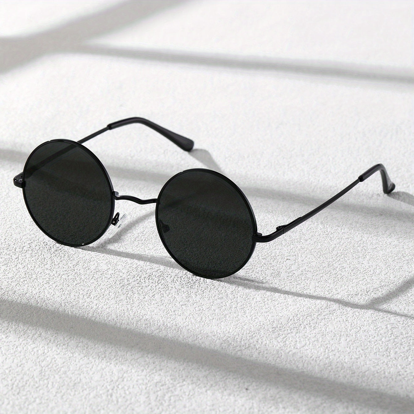 Men's Round Frame Sunglasses Classic Casual Style