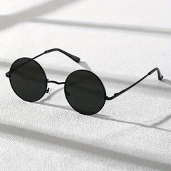 Men's Round Frame Sunglasses Classic Casual Style