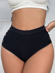 High Waist Cut Out Briefs Comfy & Breathable Intimates Panties
