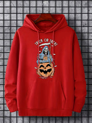 Men's Skeleton Graphic Hoodie Casual Sweatshirt