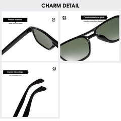 Large Box Neutral Sunglasses for Sports and Outdoor Activities