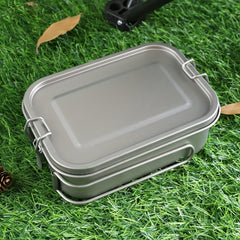 Outdoor Titanium Lunch Box Leakproof Food Container for School and Work