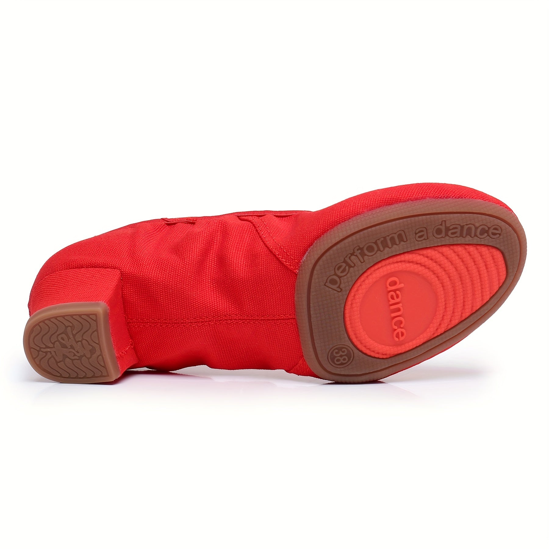 Red Dance Practice Shoes for Latin and Modern Dance