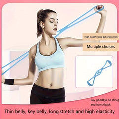 Rubber 8 Shaped Elastic Resistance Rope Fitness Stretching Tensioner