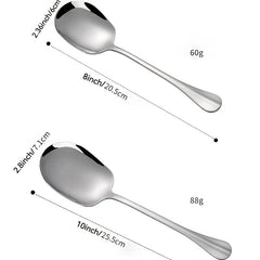 Stainless Steel Serving Spoon Large Soup Porridge Rice Scoop 20 25