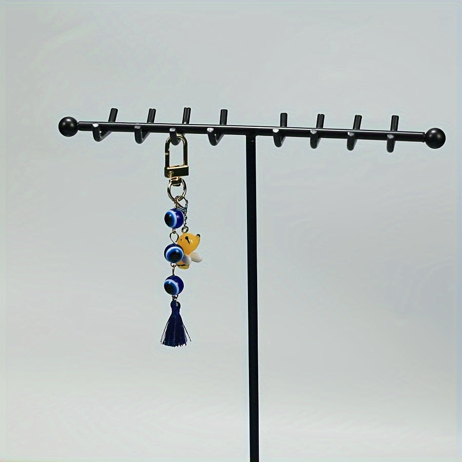 Little Bee Keychain Bag Purse Tassel Pendant