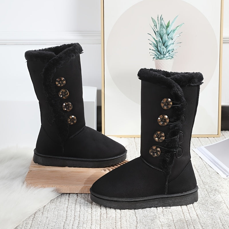 Women's Faux Fur Lined Snow Boots Winter Thermal Snow Shoes