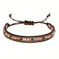 Boho Wrap Bracelet Glass Seed Beads Hand Woven Colorful Friendship Bracelet