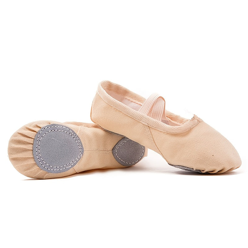 Women's Ballet Dance Shoes Cross Straps Lace Up Soft Sole