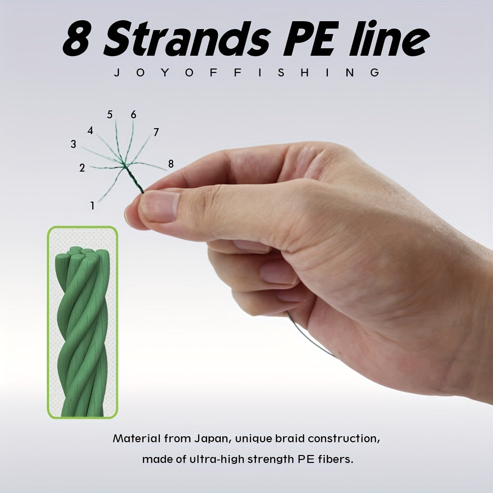8 Strand Braided Fishing Line Abrasion Resistant Anti Bite for Freshwater Saltwa
