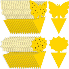 Non-Toxic Yellow Sticky Bug Traps for Indoor and Outdoor Use