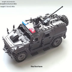 Educational Building Block Toy Military Car Assembly Toy