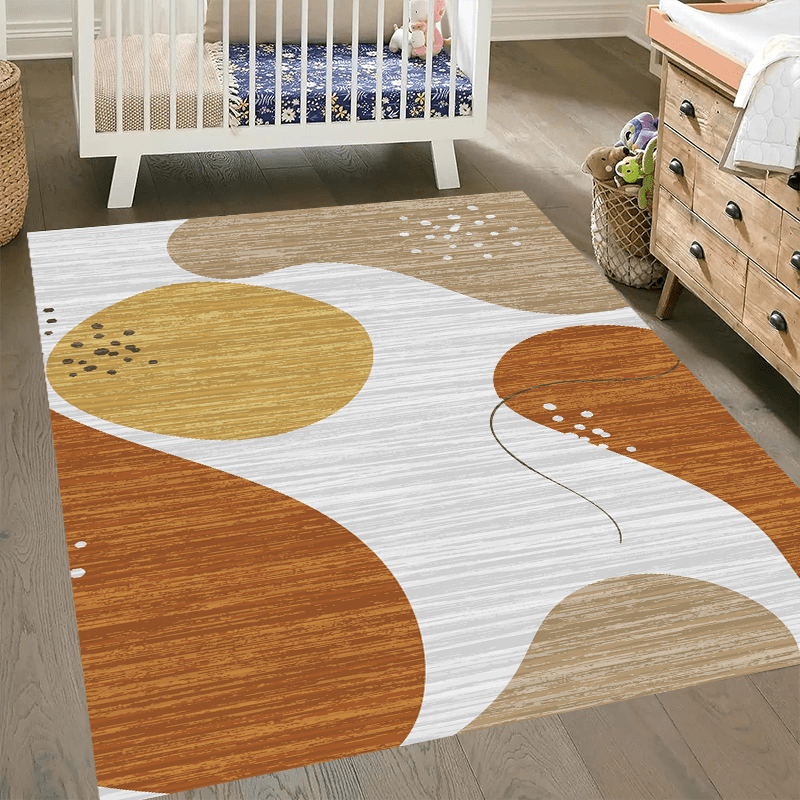 Fluffy Faux Wool Area Rug Non-slip Large Carpet for Living Room Bedroom