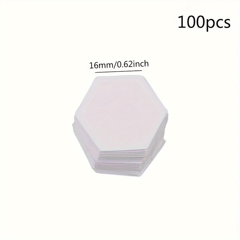 100pcs Hexagonal Paper Splicing Template