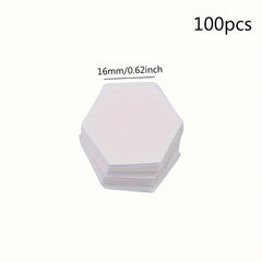 100pcs Hexagonal Paper Splicing Template