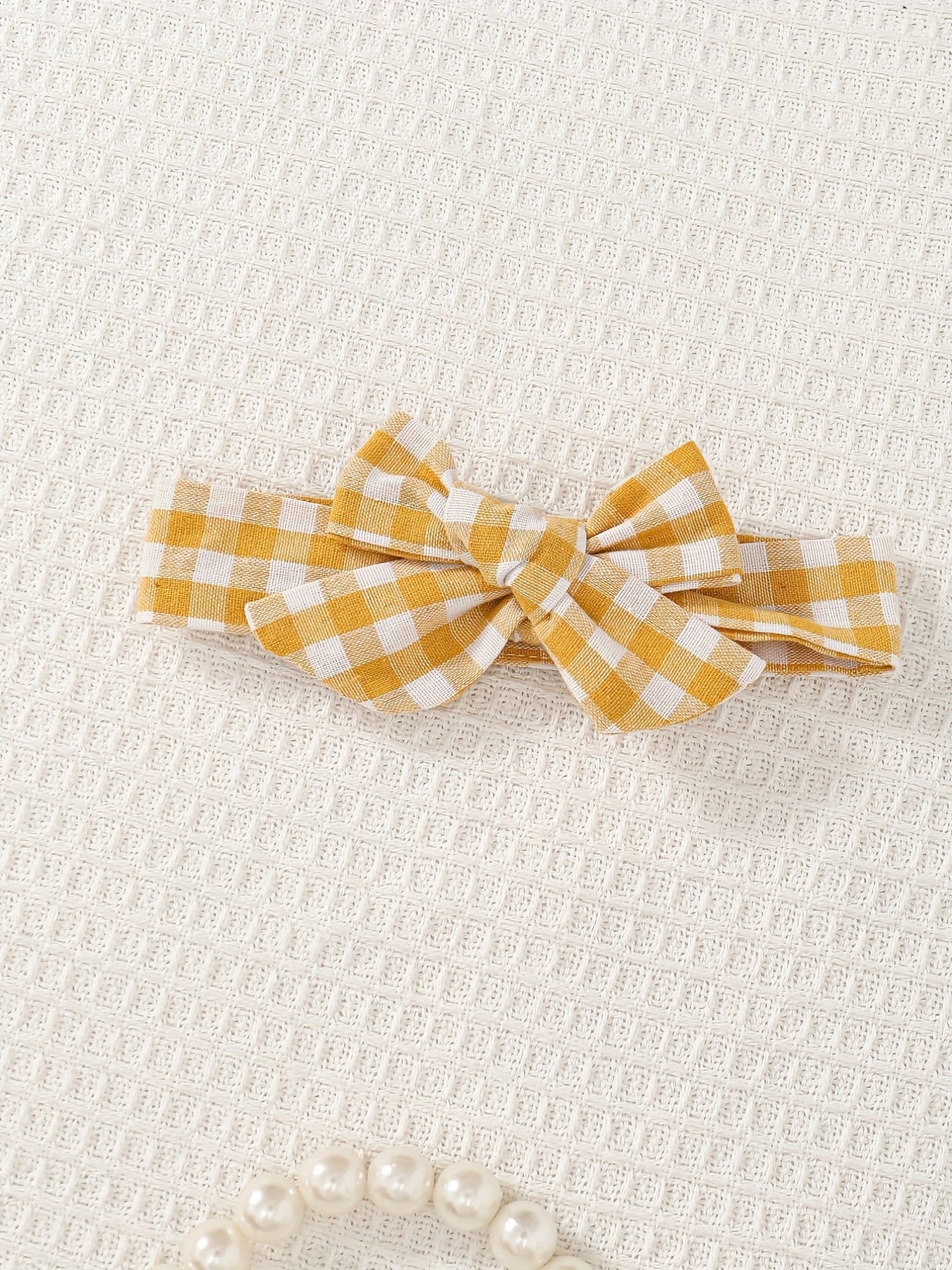 Toddler Girl's Plaid Ruffle Shorts with Bowknot