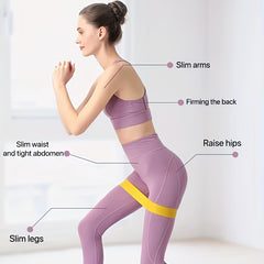 5pcs Resistance Bands Set for Full Body Workouts Yoga Pilates Gym Exercise