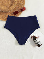 High Waist High Cut Bikini Bottom Beachwear