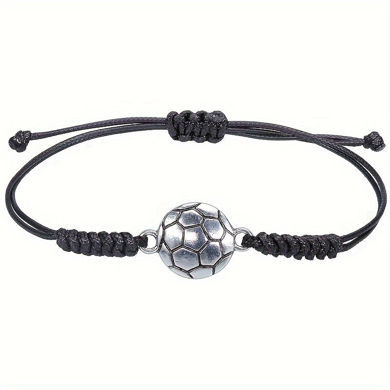 Adjustable Charm Alloy Bracelet Baseball Football Basketball Volleyball