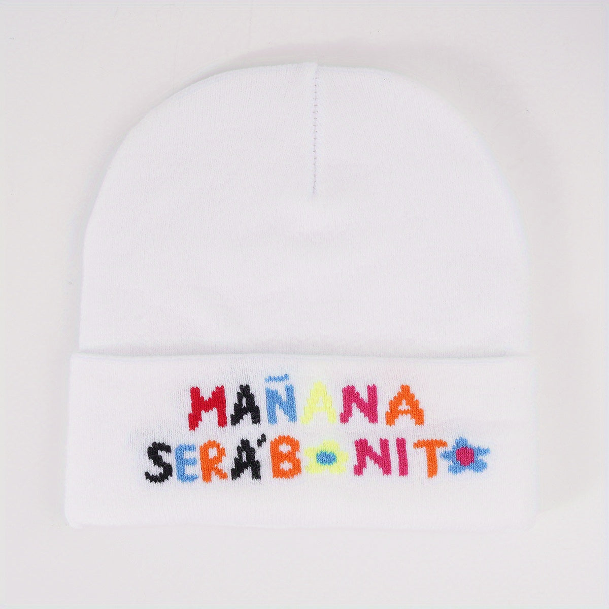 Colorful MANANA Jacquard Beanie Unisex Y2K Knit Hat