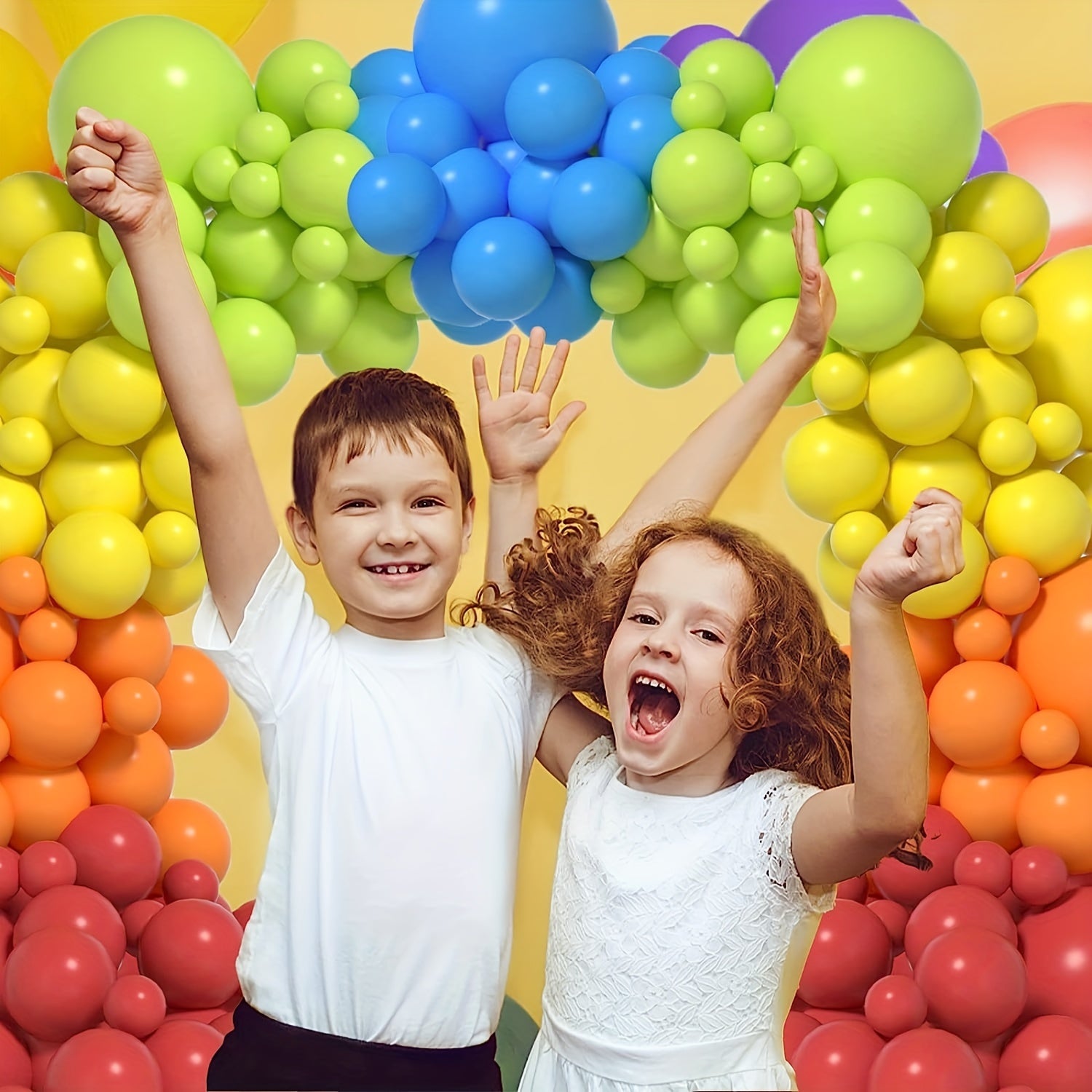 Rainbow Balloon Garland Kit - Colorful Balloons for Party, Birthday