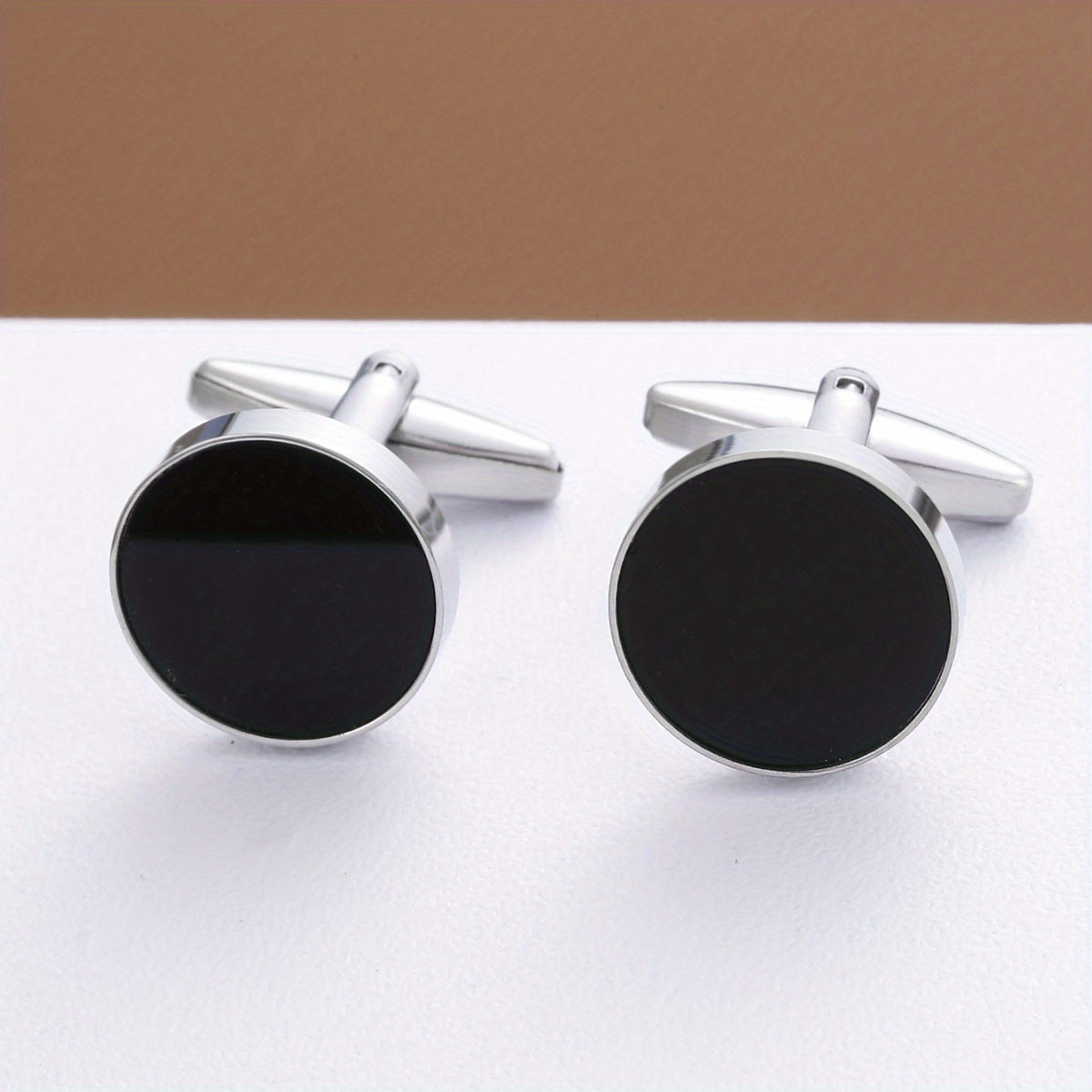 Silvery Round Shirt Cufflinks Cuff Nails Men's Fashion Jewelry