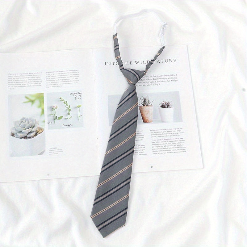 Boys Striped Tie for School Uniforms