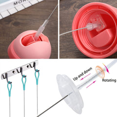 10-pack Nylon & Stainless Steel Insulation Cleaning Set Baby Bottle Brush