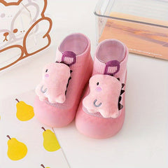 Cartoon Slip On Sock Shoes For Baby Girls Non Slip Walking Shoes