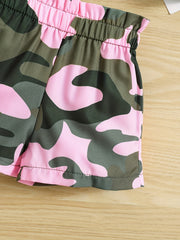 Toddler Girls Tank Top Camo Shorts Set Baby Kids Clothes Summer