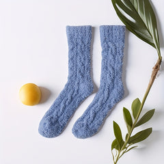 5 Pairs Men's Thick Coral Velvet Home Floor Winter Warm Crew Socks
