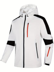 Men's Lightweight Windbreaker Jacket Zip Up Pockets