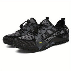 Men's Hollow Out Drawstring Sneakers Barefoot Quick Dry Water Shoes