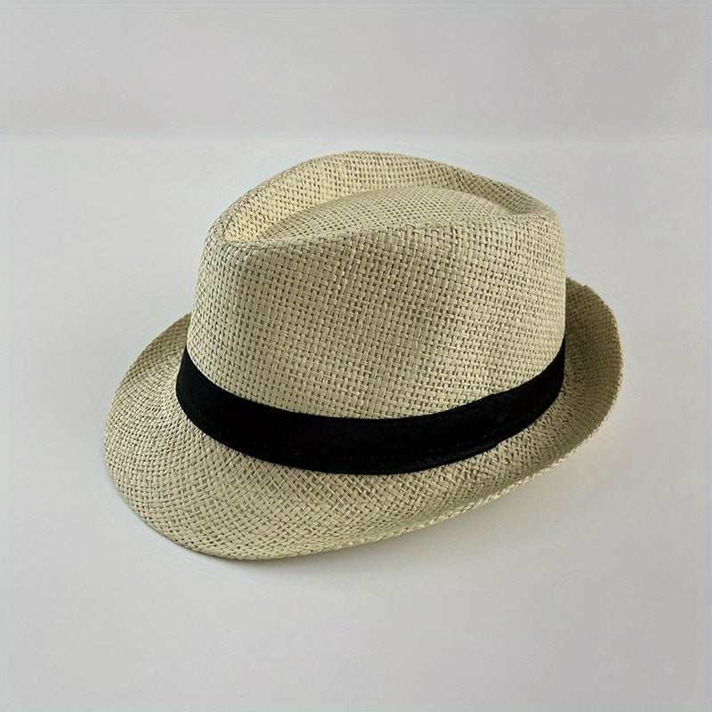 Children's Summer Jazz Hat Straw Hat Travel Beach Hat Sunshade Hat