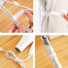 Hook And Loop Straps Reusable Double Sided Roll Organizer Fastening Tape