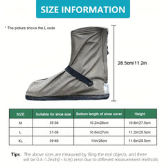 Waterproof Shoe Covers with Non Slip Straps - Rain and Mud Protection