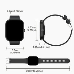 GWENLAND Smart Watch IP68 100 Sports Modes Pedometer Calorie Weather Stopwatch T