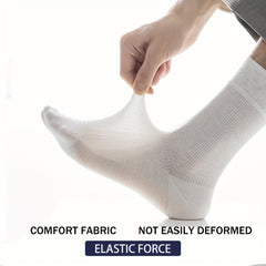 Men's Crew Socks Dress Socks Soft Cushion Running Hiking Socks