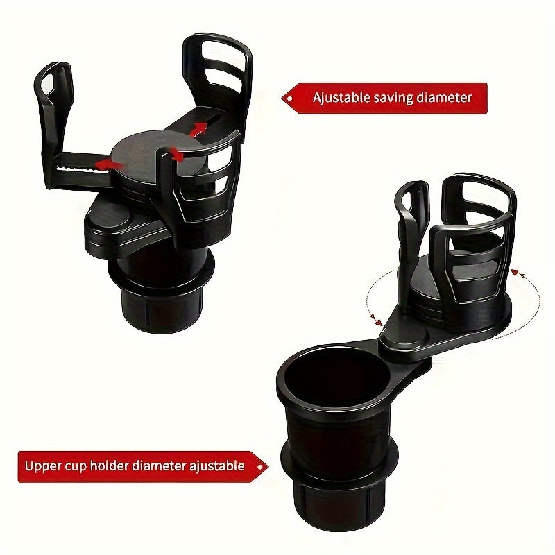Car Cup Holder Expander With Adjustable Base Multifunctional