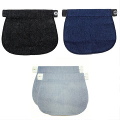 2pcs Denim Fabric Extender Buckle for Fat Belly Jeans
