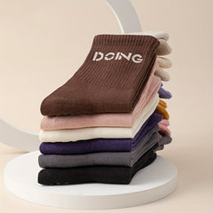 Women's Double Loop Tube Socks Non Slip Medium Tube Sports Socks