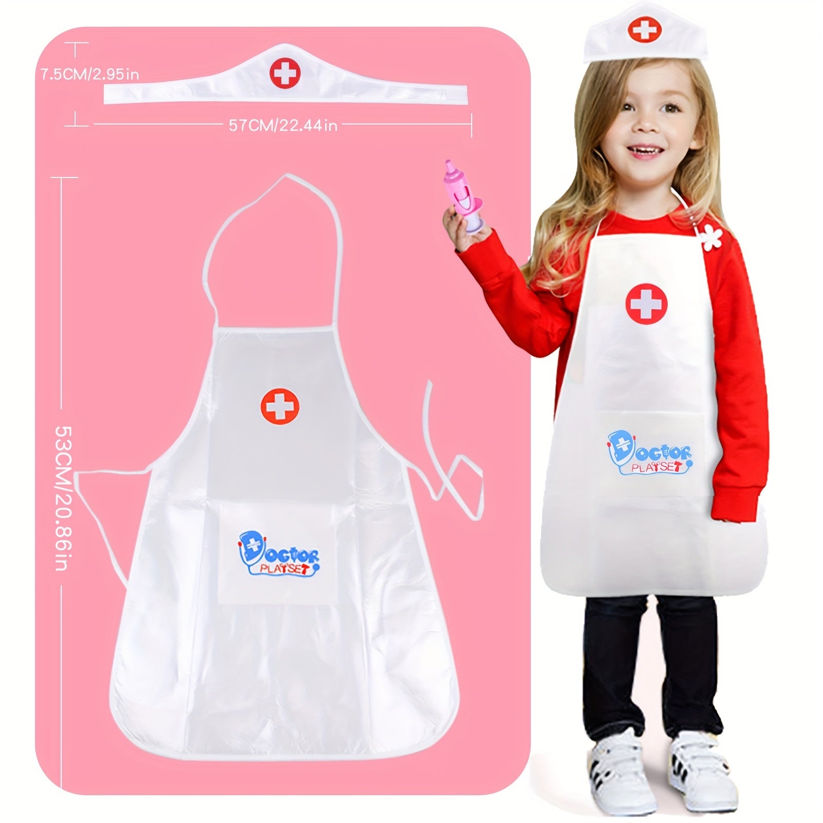 Kids Halloween Physician Coat Dress for Boys and Girls