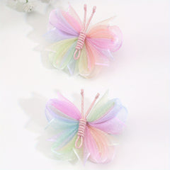 2pcs Butterfly Hair Clips for Baby Girls, Colorful Hair Accessories
