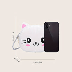 Mini Cat Cartoon Crossbody Bag for Girls